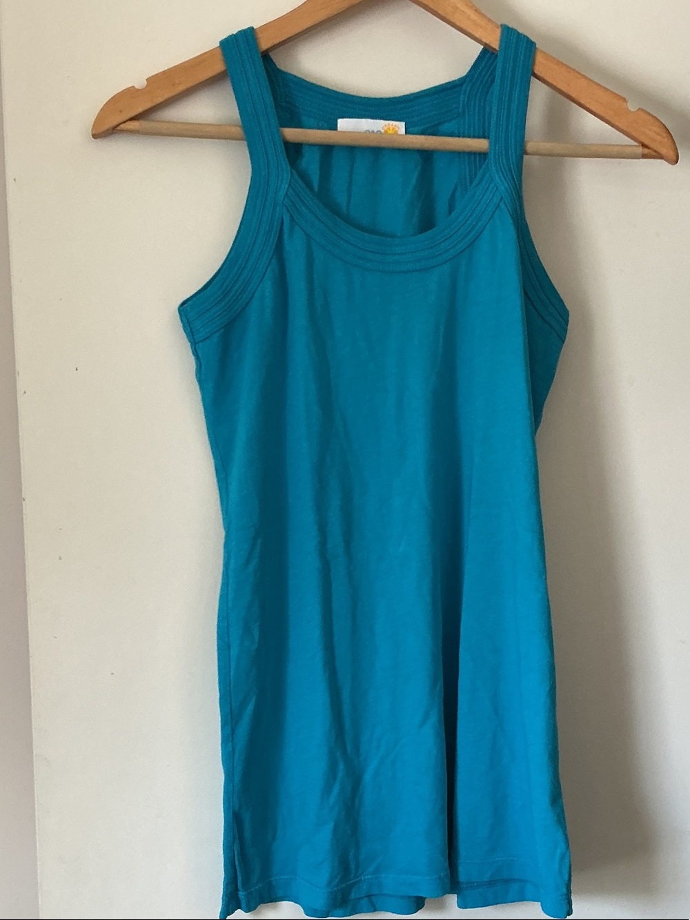 C&C Women's Teal Tank Top - Stretch Rib Trim